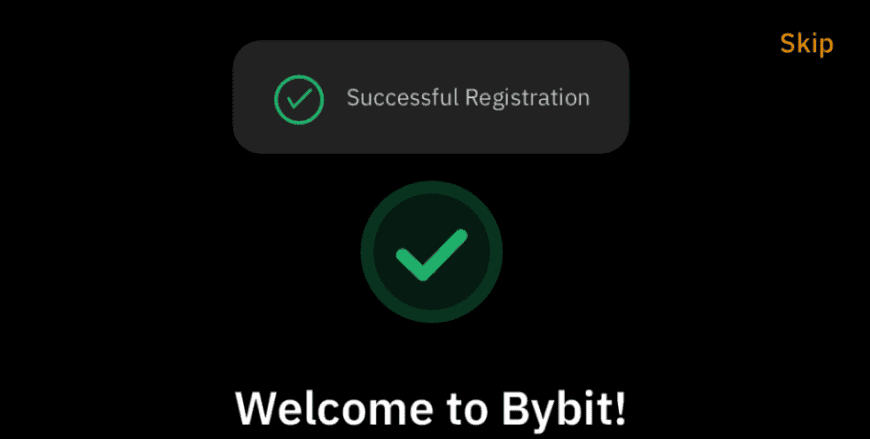 tạo tài khoản bybit thành công - giao diện dashboard