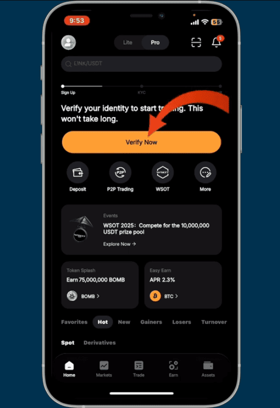 hướng dẫn tạo tài khoản bybit - xác minh KYC chọn CCCD